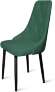 Стул "Граф" черный матовый Томми 25 темно-зеленый