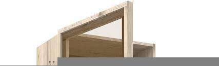 Шкаф для посуды Nature 13 (Глазов) Гаскон пайн/Черный