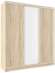 Шкаф-купе трехдверный с зеркалом 2000 Домашний Дуб сонома
