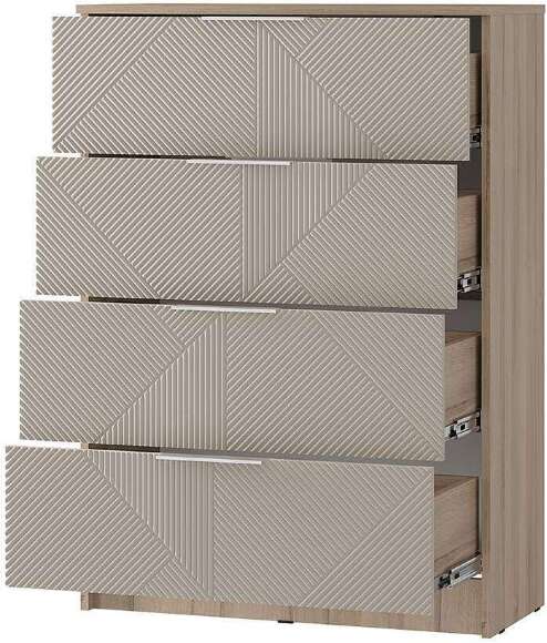 Комод Эмилия КМ-02 (БТС) Дуб смоки / Айриш Комод Эмилия КМ-02 (БТС) Дуб смоки / Айриш