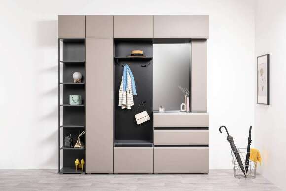 Стеллаж угловой 16.425, Антрацит Стеллаж угловой 16.425, Антрацит