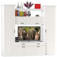 Стенка Ливерпуль 3 Белый/Ясень ваниль