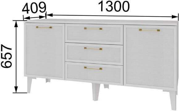 Гостиная модульная Толедо. Белый. Комплект 1 Гостиная модульная Толедо. Белый. Комплект 1