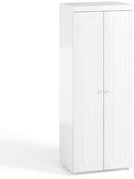 Шкаф 2-х дверный (гл.560) Афина АФ-47 белое дерево