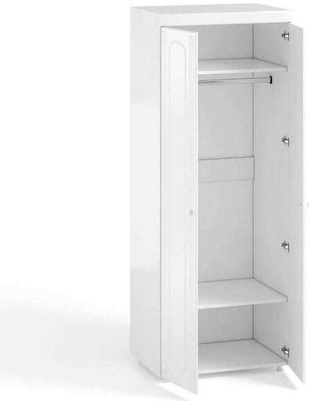 Шкаф 2-х дверный (гл.560) Афина АФ-47 белое дерево