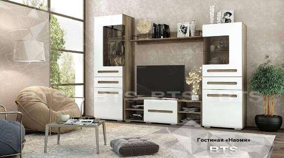 Тумба под ТВ (с полкой) Наоми ТБ-16 БТС