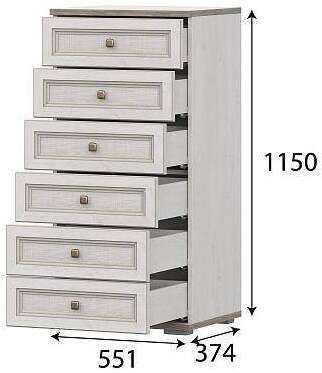 Комод высокий Александрия КМ-101