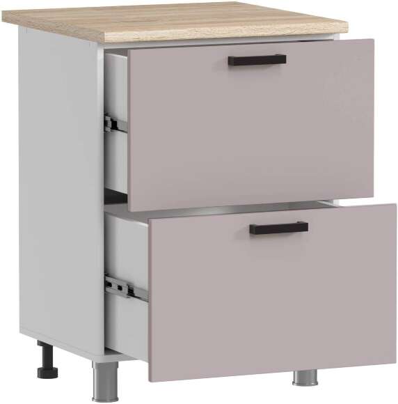 МК Аленушка Н2Я 600 Лаванда Кашемир, скоба черный (со столешницей) МК Аленушка Н2Я 600 Лаванда Кашемир, скоба черный (со столешницей)