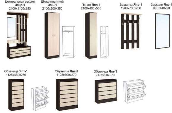 Центральная секция ЯПЦС-1 Ямайка ТЭКС (Венге)