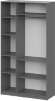 Шкаф распашной с наполнением ШК 5 (1200), Графит Шкаф распашной с наполнением ШК 5 (1200), Графит