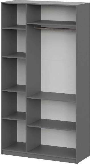 Шкаф распашной с наполнением ШК 5 (1200), Графит Шкаф распашной с наполнением ШК 5 (1200), Графит