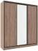 Шкаф-купе трехдверный с зеркалом 2000 Домашний Дуб табачный Craft