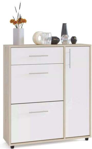 Обувница ТП-4 Дуб сонома/Белый