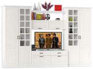 Стенка Ливерпуль 4 Белый/Ясень ваниль