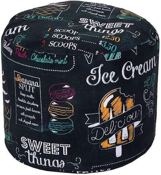 Пуф Круг жаккард Ice Cream