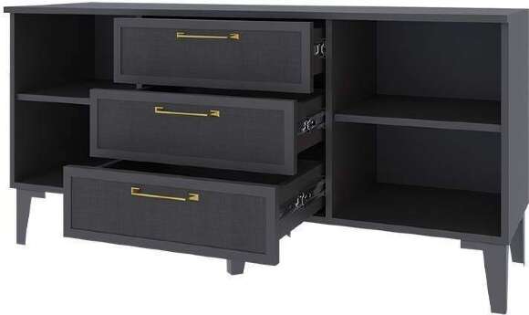 Гостиная модульная Толедо. Графит серый. Комплект 1 Гостиная модульная Толедо. Графит серый. Комплект 1