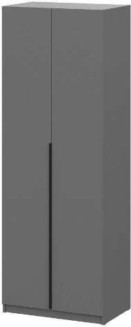 Шкаф распашной с наполнением (5 полок) ШК 5 (800), Графит