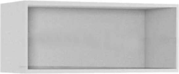 Тумба навесная Флорис 3 черный глянец / белый