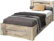 Кровать с основанием Ривьера 0,9м, Дуб Юкон, Бетон темный