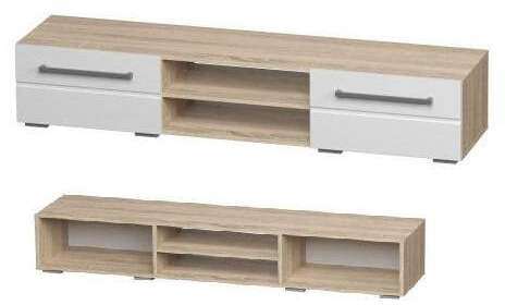 Тумба под ТВ (с полкой) ​ТБ-11 Милан​ БТС (Дуб Сонома)