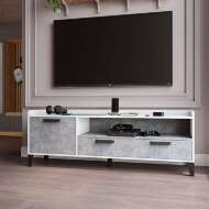 Тумба ТВ Парус-8 (ТЭКС) Белый/Ателье светлое Тумба ТВ Парус-8 (ТЭКС) Белый/Ателье светлое