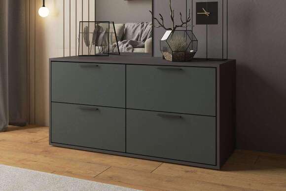 Комод Феникс, графит/олива софт Комод Феникс, графит/олива софт