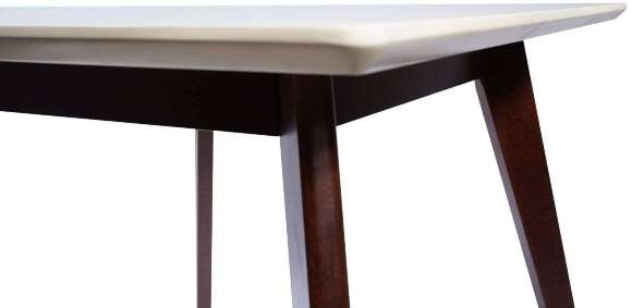 Стол обеденный Олсон Мини 100, орех/слоновая кость