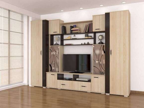 Шкаф бельевой Оскар-18 ТЭКС (Дуб Сонома)