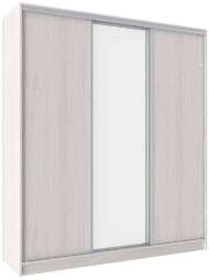 Шкаф-купе трехдверный с зеркалом 2000 Домашний Ясень Анкор светлый