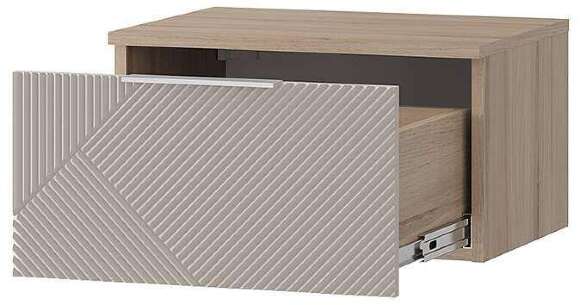 Тумба прикроватная навесная Эмилия ТБ-11 (БТС) Дуб смоки / Айриш