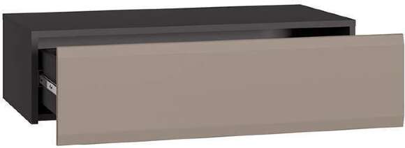 Тумба подвесная Сидней 16.156, Антрацит, Веллюто Капучино Тумба подвесная Сидней 16.156, Антрацит, Веллюто Капучино