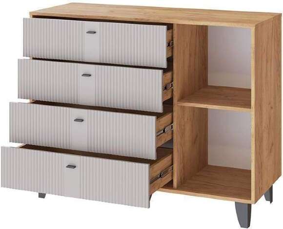 Комод Катрин-13, Дуб крафт золотой, Сантьяго софт Комод Катрин-13, Дуб крафт золотой, Сантьяго софт