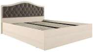 Кровать с подъемным механизмом Дели 140х200, дуб молочный/шоколад Кровать с подъемным механизмом Дели 140х200, дуб молочный/шоколад