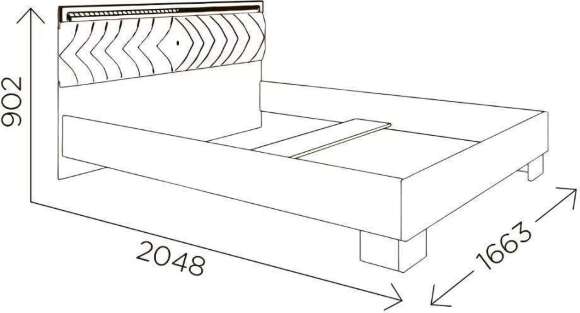 Кровать с ортопедическим основанием Гертруда М9 140х200 Кровать с ортопедическим основанием Гертруда М9 140х200