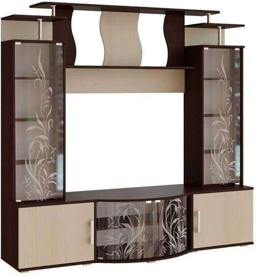 Стенка Виста дуб беленый / венге