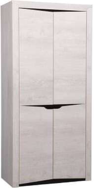 Шкаф двухстворчатый Лючия 33.03, Бетон пайн белый, Венге Шкаф двухстворчатый Лючия 33.03, Бетон пайн белый, Венге