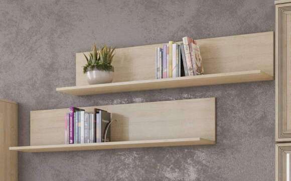 Полка навесная ЛН-1 Ливорно DOMANI (Дуб Сонома) Полка навесная ЛН-1 Ливорно DOMANI (Дуб Сонома)