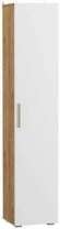 Шкаф пенал Альба, Дуб Золотой; Белый