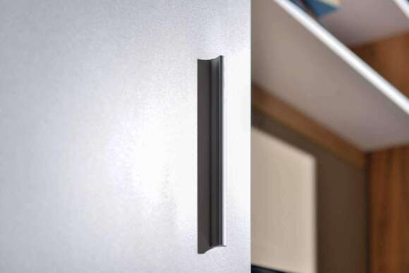 Шкаф пенал Альба, Дуб Золотой; Белый