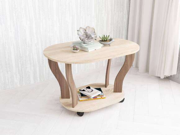 Стол журнальный Консул-3 ТЭКС (Дуб Сонома) (a89781) Стол журнальный Консул-3 ТЭКС (Дуб Сонома) (a89781)