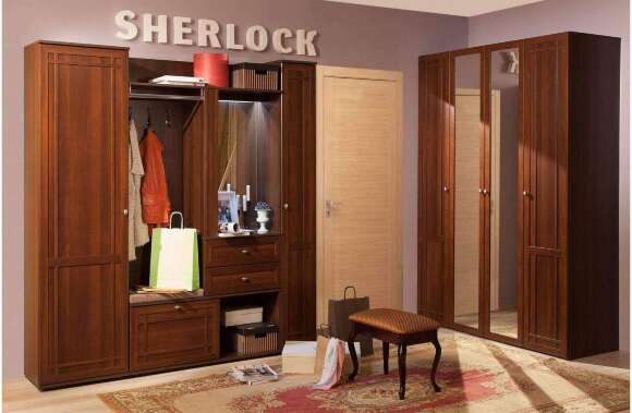 Шкаф для одежды Sherlock 71 Глазов (Орех Шоколадный)