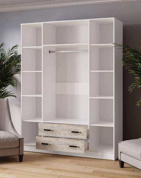 Шкаф четырехдверный с зеркалами 1600 Лагуна (ТЭКС) Дуб Юкон Шкаф четырехдверный с зеркалами 1600 Лагуна (ТЭКС) Дуб Юкон