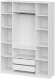 Шкаф распашной с наполнением ШК 5 (1600), Белый Шкаф распашной с наполнением ШК 5 (1600), Белый