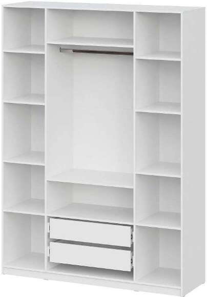 Шкаф распашной с наполнением ШК 5 (1600), Белый Шкаф распашной с наполнением ШК 5 (1600), Белый