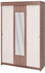 Шкаф-купе Бассо 1300 Ясень Шимо светлый / Ясень Шимо темный