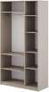 Шкаф распашной с наполнением (7 полок + штанга) ШК 5 (1200), Меланж Шкаф распашной с наполнением (7 полок + штанга) ШК 5 (1200), Меланж