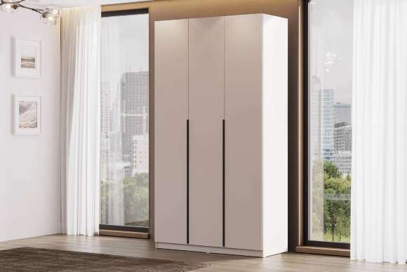 Шкаф распашной с наполнением (7 полок + штанга) ШК 5 (1200), Меланж Шкаф распашной с наполнением (7 полок + штанга) ШК 5 (1200), Меланж