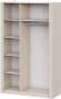 Калипсо шкаф комбинированный трехстворчатый / Меланж