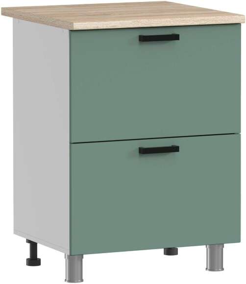 МК Аленушка Н2Я 600 Орешник, Матовая Мята, скоба черный