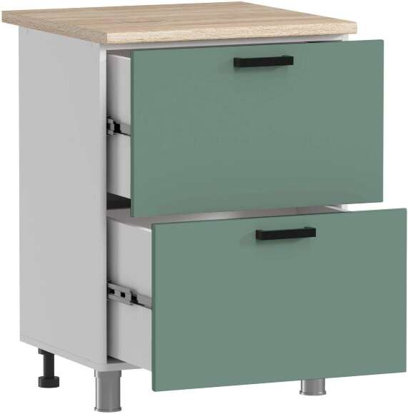 МК Аленушка Н2Я 600 Орешник, Матовая Мята, скоба черный